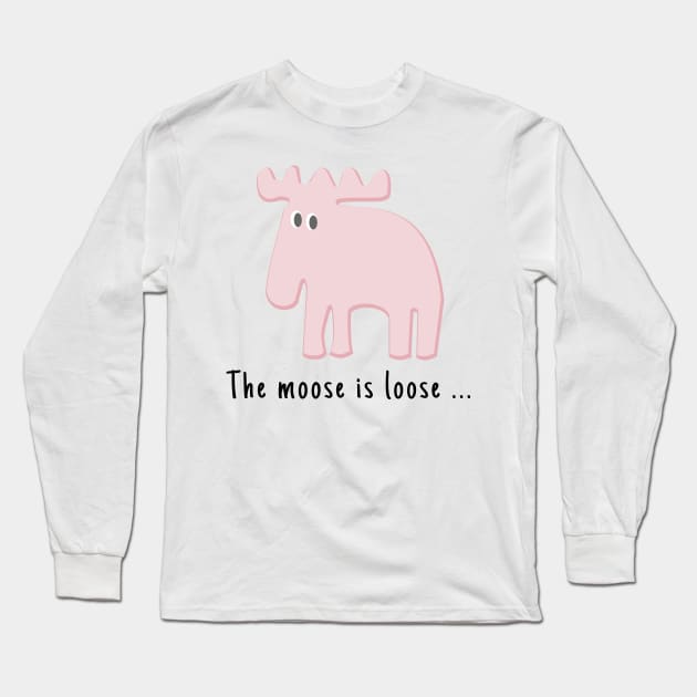 Funny Reindeer Long Sleeve T-Shirt by Aurealis